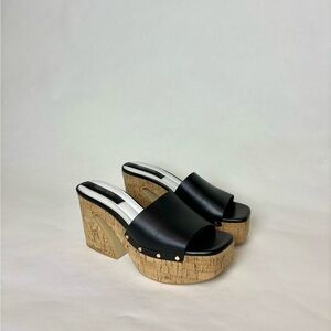 Franco Sarto cork wedge sandals